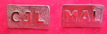 Cufflinks with featured initials